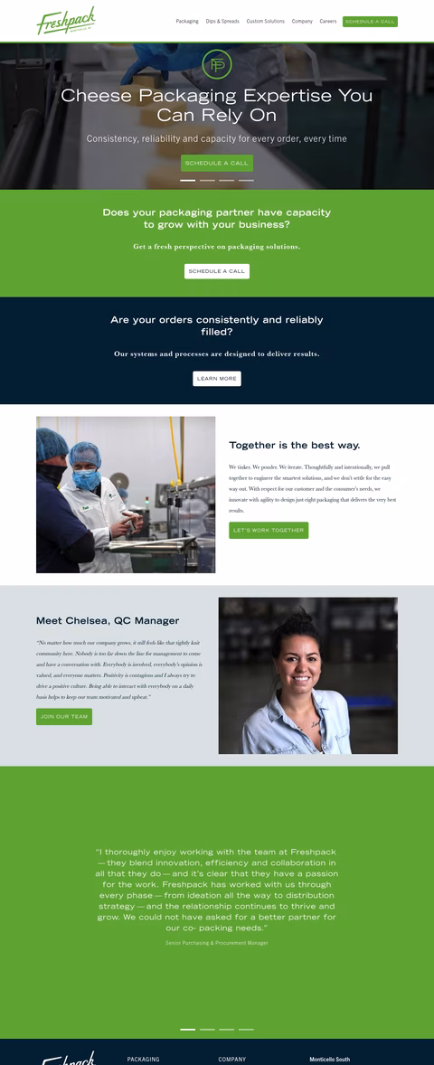 Freshpack Homepage 1440px