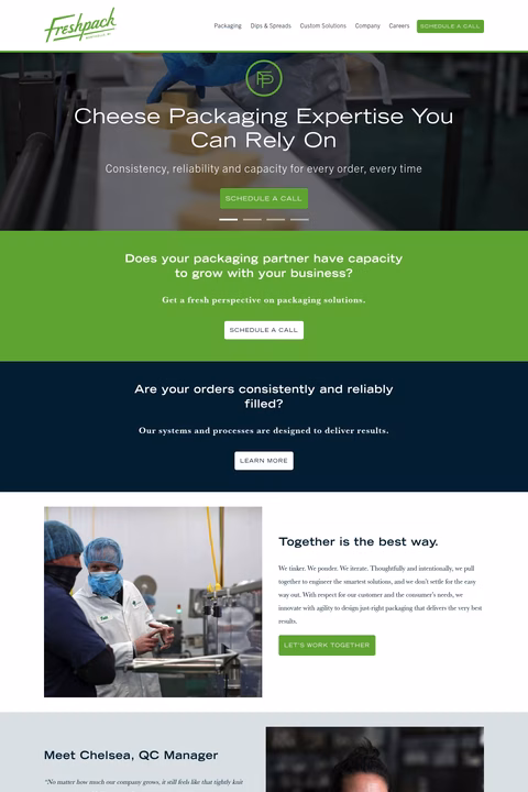 Freshpack Homepage 1440px