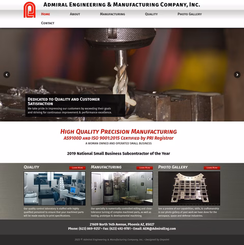 Admiral-Engineering-Manufacturing-Company Homepage 1440px