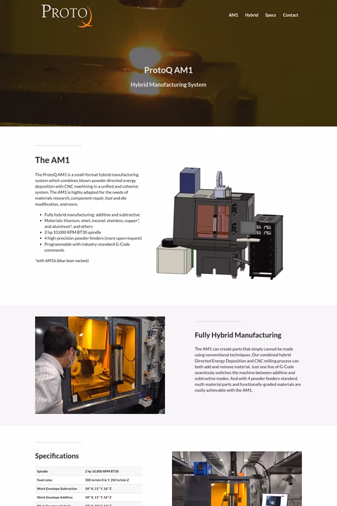 Protoq Homepage 1440px