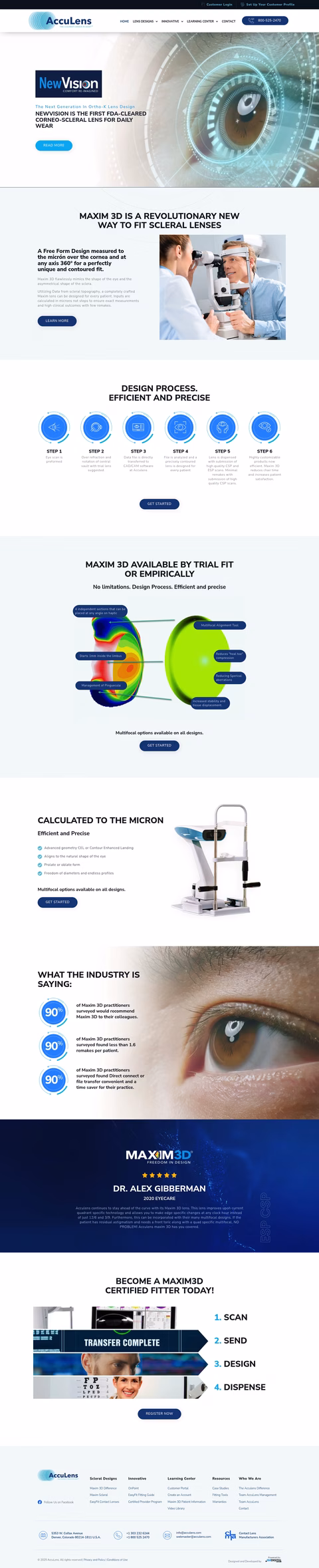 Acculens Homepage 1440px