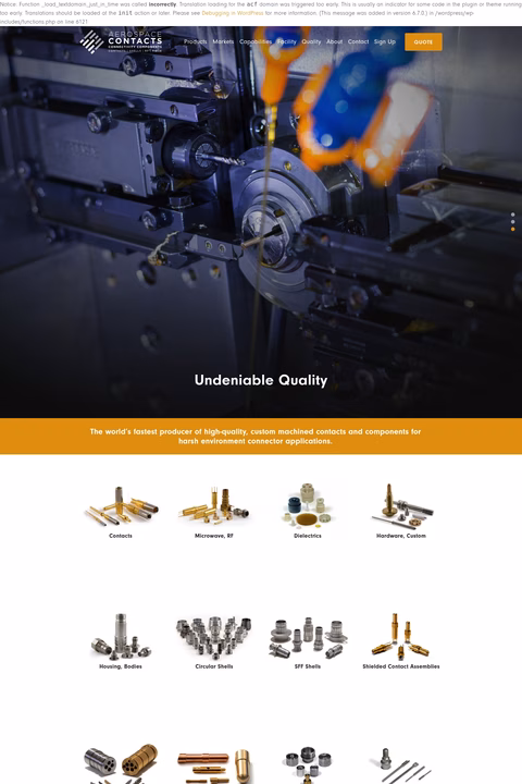Aerospace-Contacts Homepage 1440px