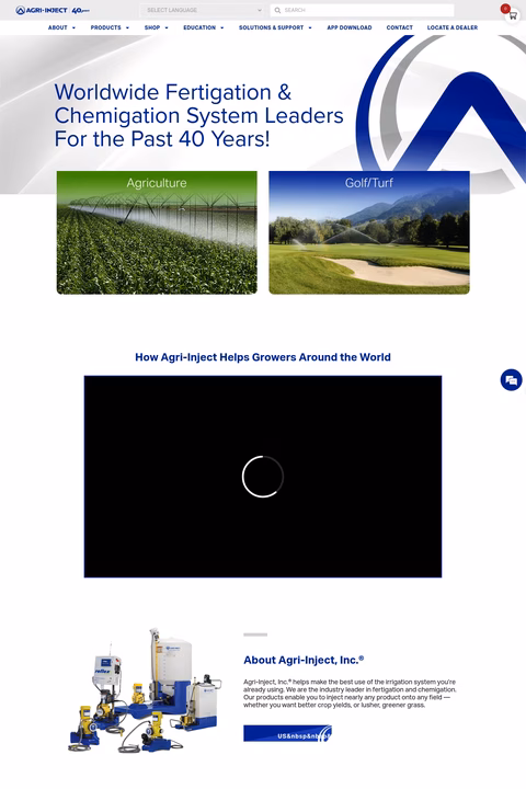 Agri-Inject Homepage 1440px