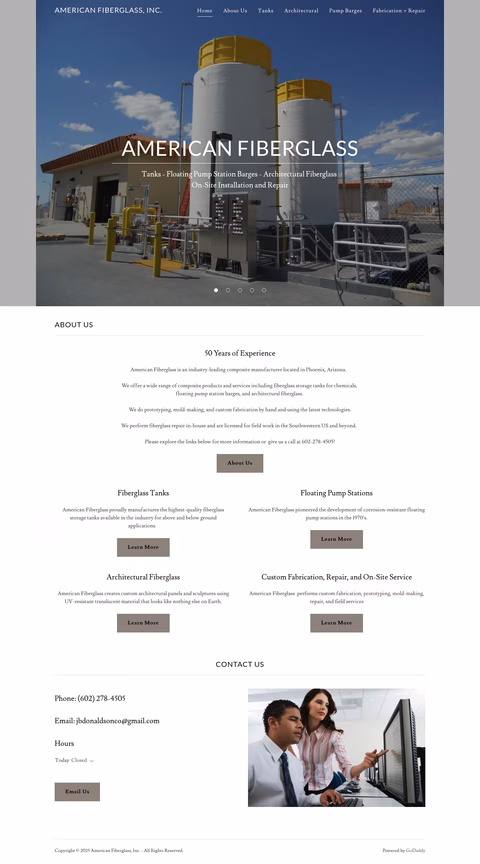 American-Fiberglass Homepage 1440px