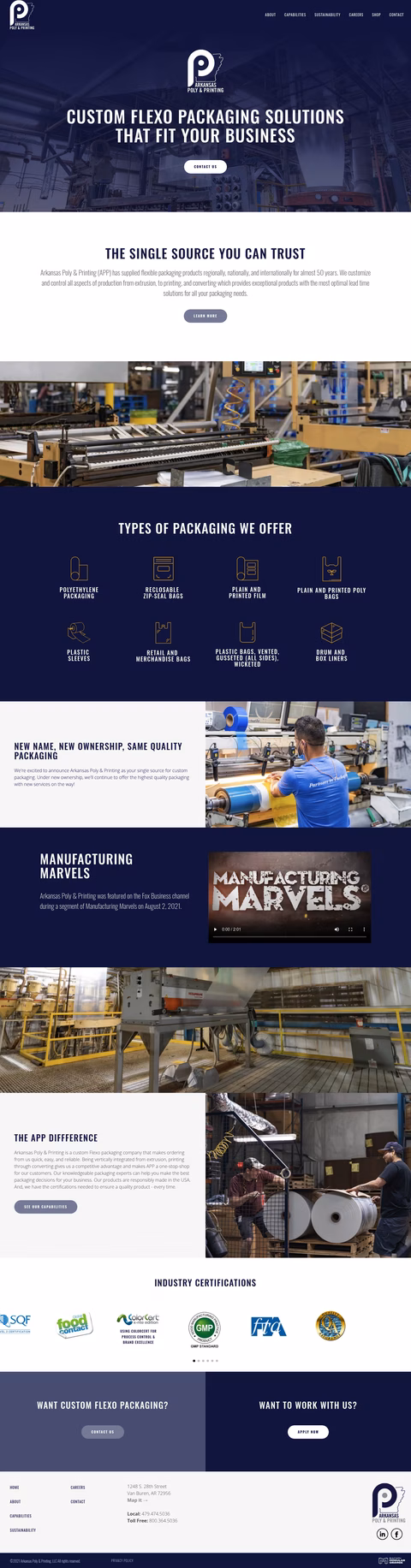 Arkansas-Poly Homepage 1440px