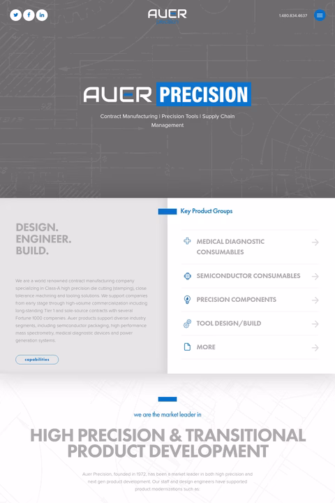 Auer-Precision-Stamping Homepage 1440px