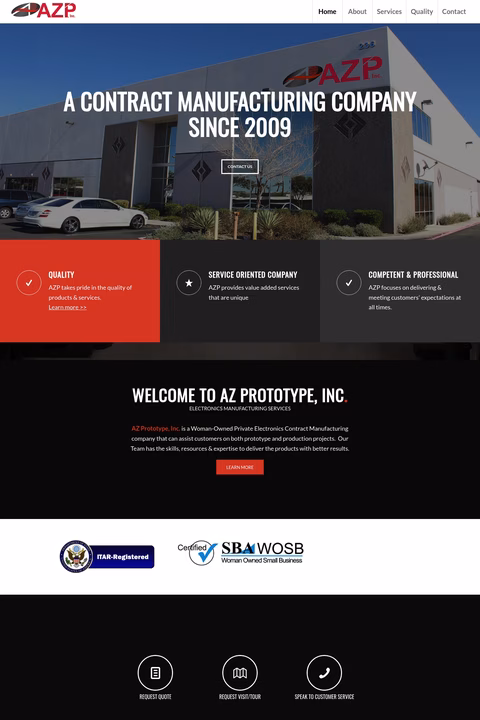 Arizona-Prototype Homepage 1440px
