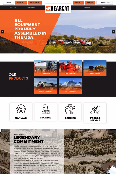 Bearcat-Manufacturing Homepage 1440px