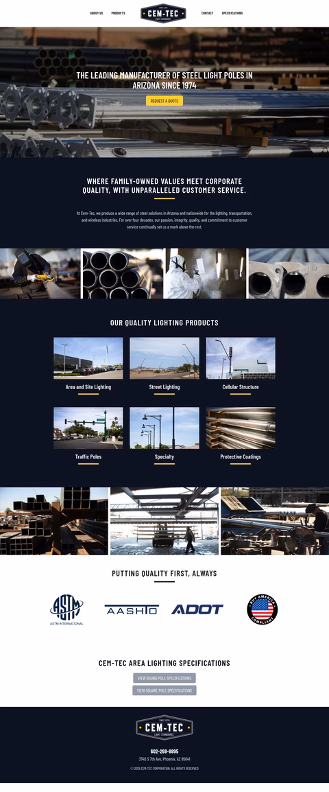 Cem-Tec Homepage 1440px