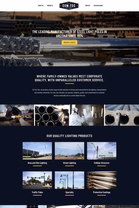 Cem-Tec Homepage 1440px