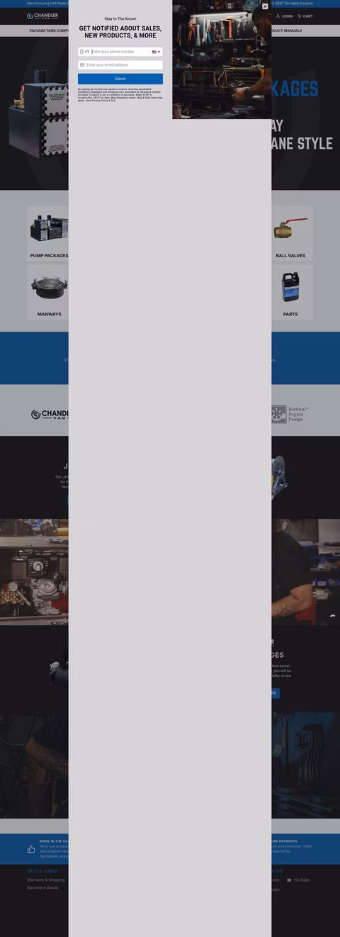 Chandler-Equipment Homepage 1440px