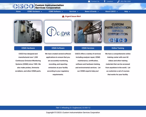 Custom-Instrumentation-Services Homepage 1440px