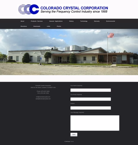 Colorado-Crystal-Corporation Homepage 1440px