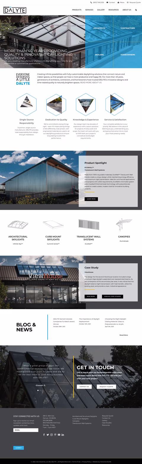 Dalyte Homepage 1440px