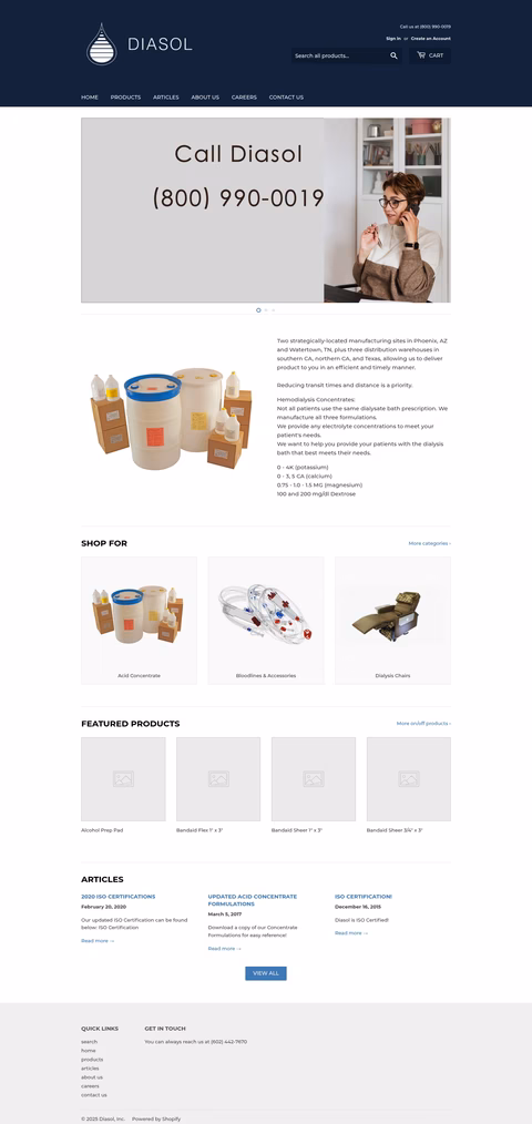 Diasol-Inc Homepage 1440px