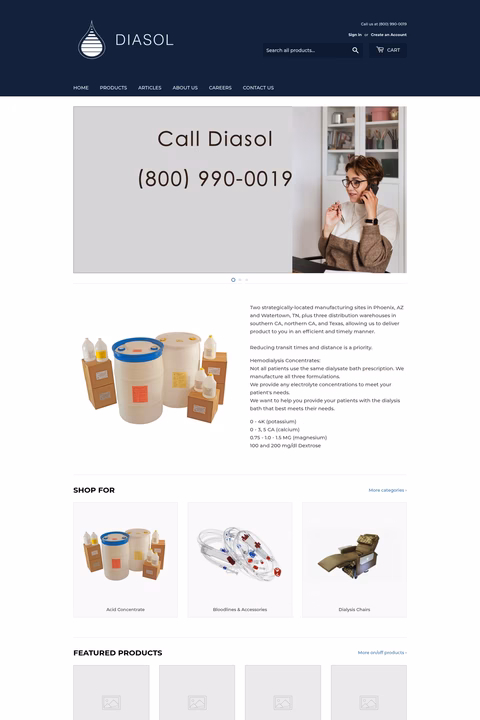 Diasol-Inc Homepage 1440px