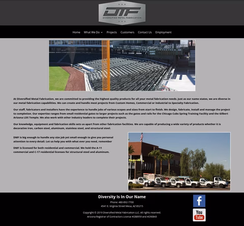 Diversified-Metal-Fabrication Homepage 1440px