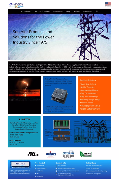 E-Max-Instruments Homepage 1440px