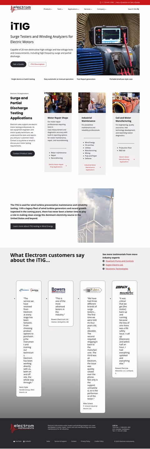 Electrom-Instruments Homepage 1440px