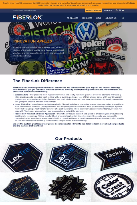 Fiberlok Homepage 1440px