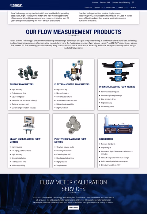 Fti-Flow-Technology Homepage 1440px