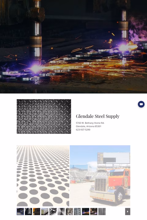 Glendale-Steel-Supply Homepage 1440px