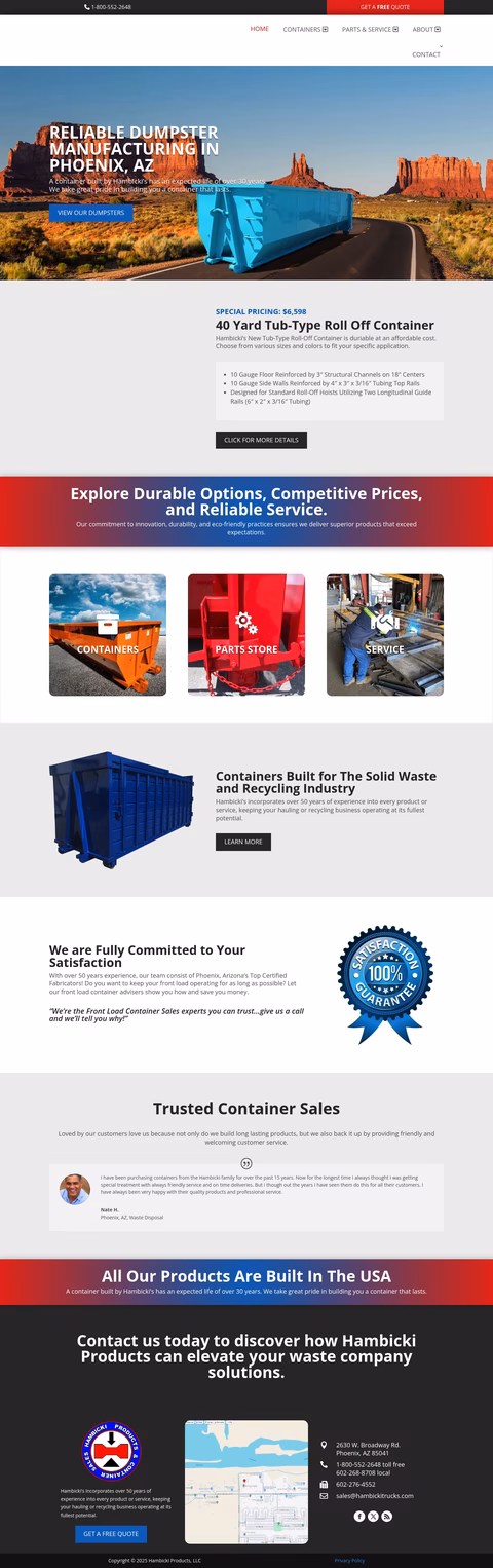 Hambicki-Truck-Container-Sales Homepage 1440px