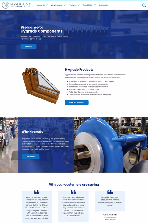 Hygrade-Components Homepage 1440px