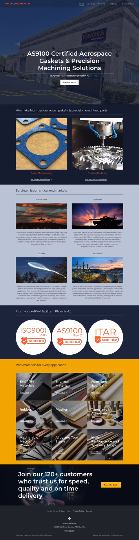 Ignova-Mechanical Homepage 1440px