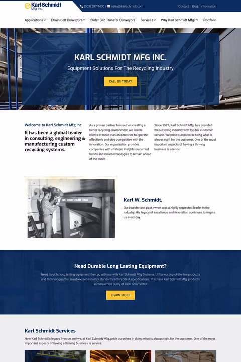 Karl-Schmidt-Manufacturing Homepage 1440px