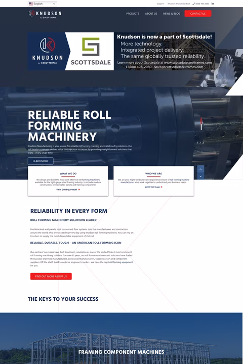 Knudson-Manufacturing Homepage 1440px