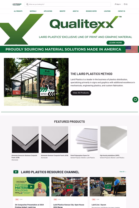 Laird-Plastics Homepage 1440px