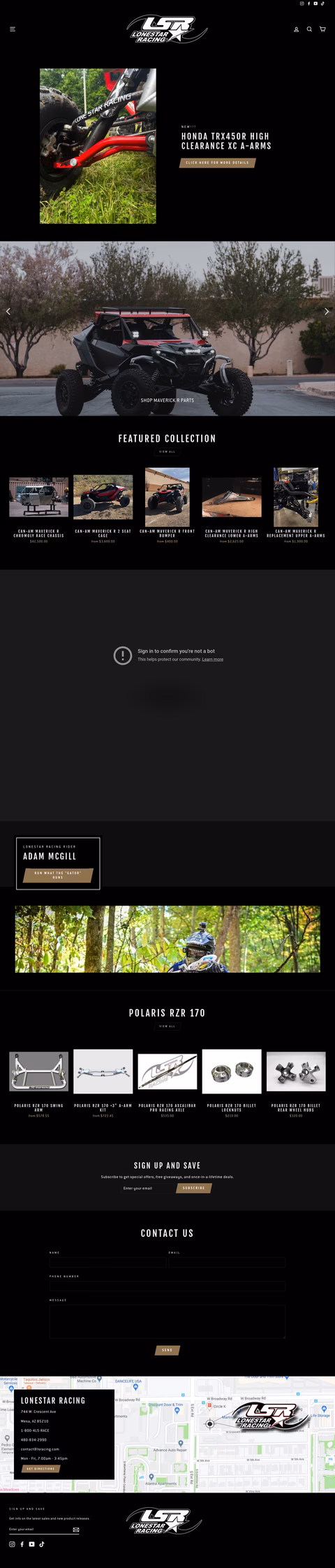 Lone-Star-Racing Homepage 1440px