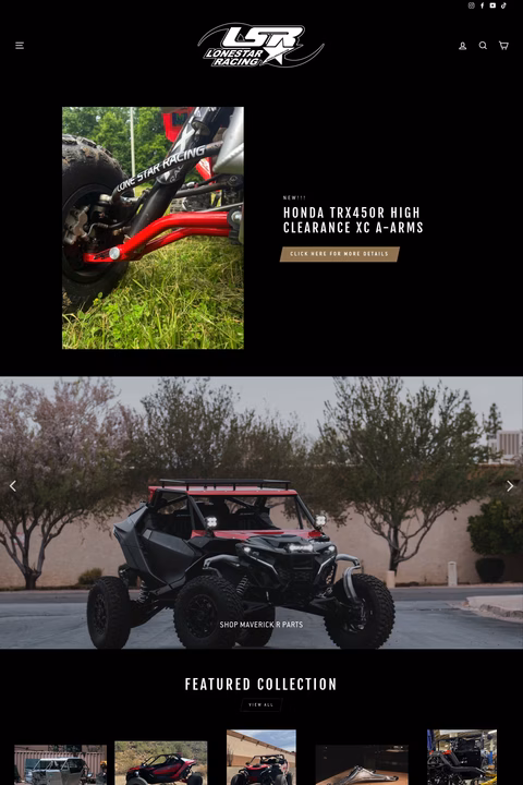 Lone-Star-Racing Homepage 1440px