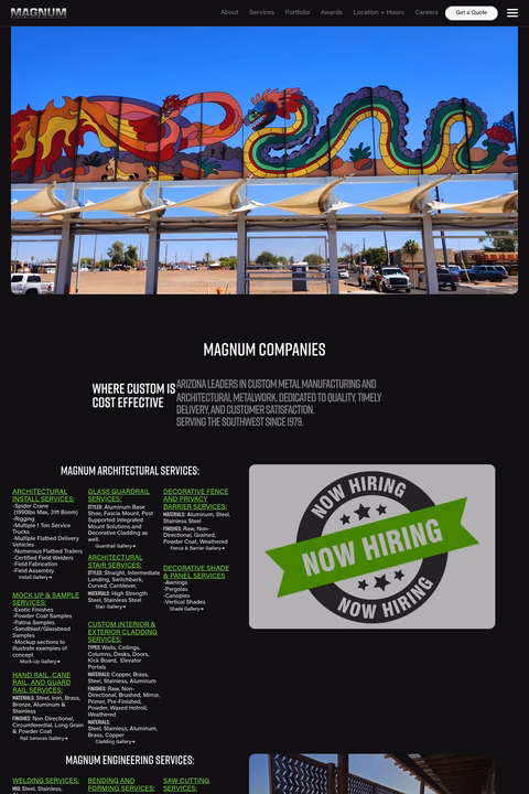 Magnum-Companies Homepage 1440px