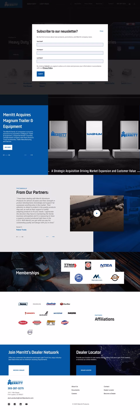 Merritt-Aluminum-Products Homepage 1440px