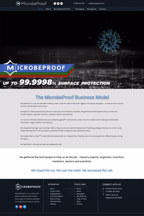 Microbeproof Homepage 1440px