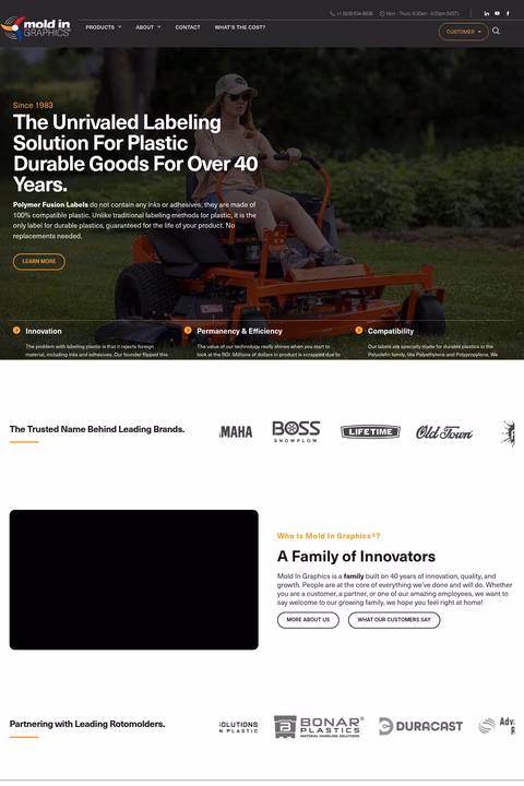 Mold-In-Graphic-Systems Homepage 1440px