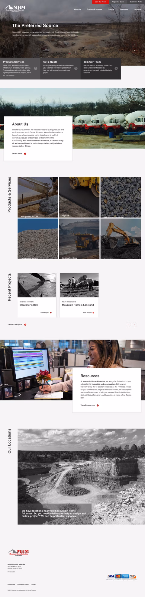 Mountain-Home-Materials Homepage 1440px