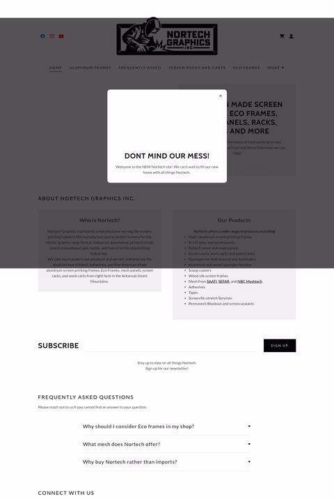 Nortech-Graphics Homepage 1440px