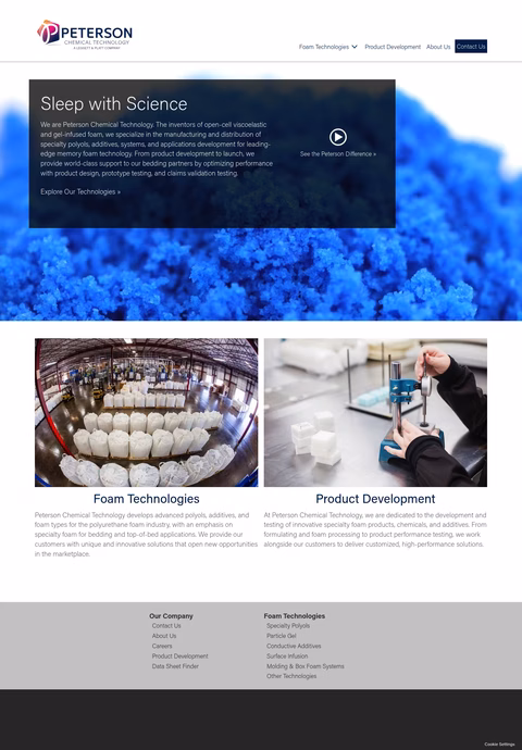 Peterson-Chemicals Homepage 1440px