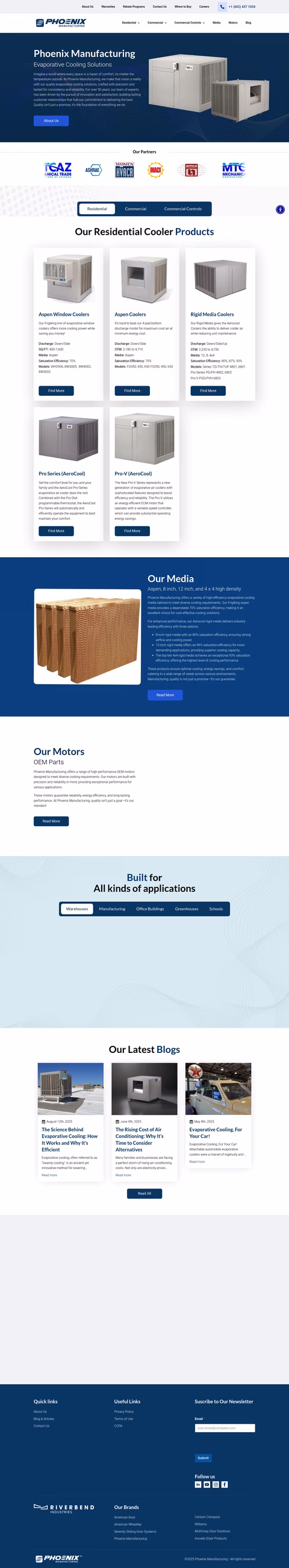 Phoenix-Manufacturing Homepage 1440px