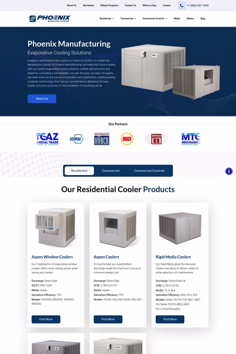 Phoenix-Manufacturing Homepage 1440px