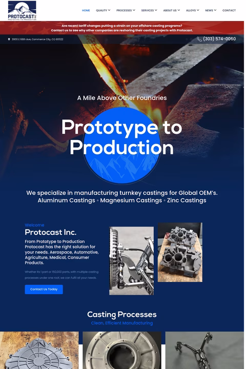 Protocast-Inc Homepage 1440px