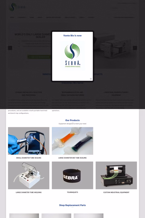 Sebra-Vante-Biopharm Homepage 1440px