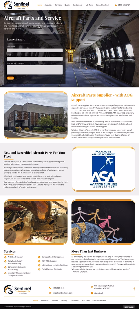 Sentinel-Aerospace Homepage 1440px