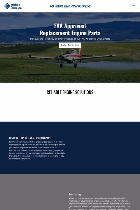 Southwest-Turbine Homepage 1440px