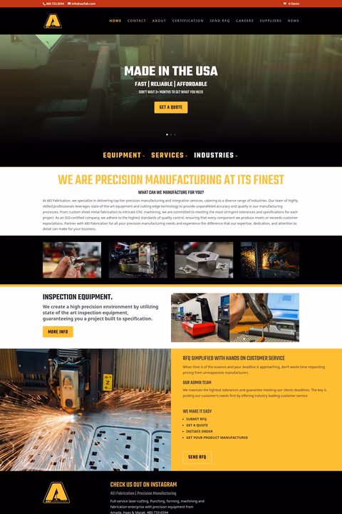Aei-Fabrication Homepage 1440px