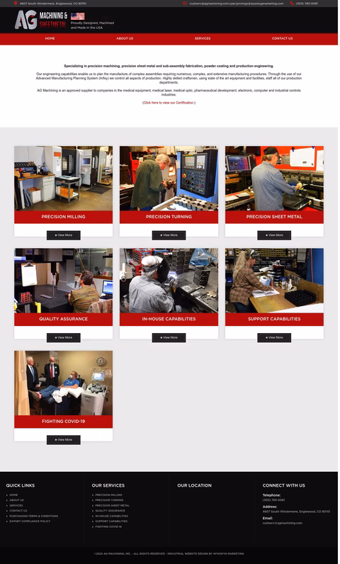 A-G-Machining-Sheet-Metal Homepage 1440px