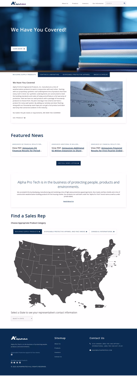 Alpha-Pro-Tech-Apparel Homepage 1440px